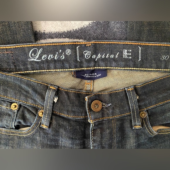 Levi’s Vintage 60’s Ruler Low Slim Straight Leg Jean (Capital E) Size 30 - Picture 8 of 14